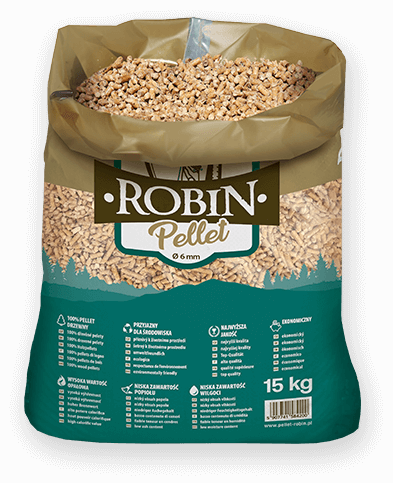 worek pelletu opałowego Robin do kupienia w Nisku lub sklepie internetowym